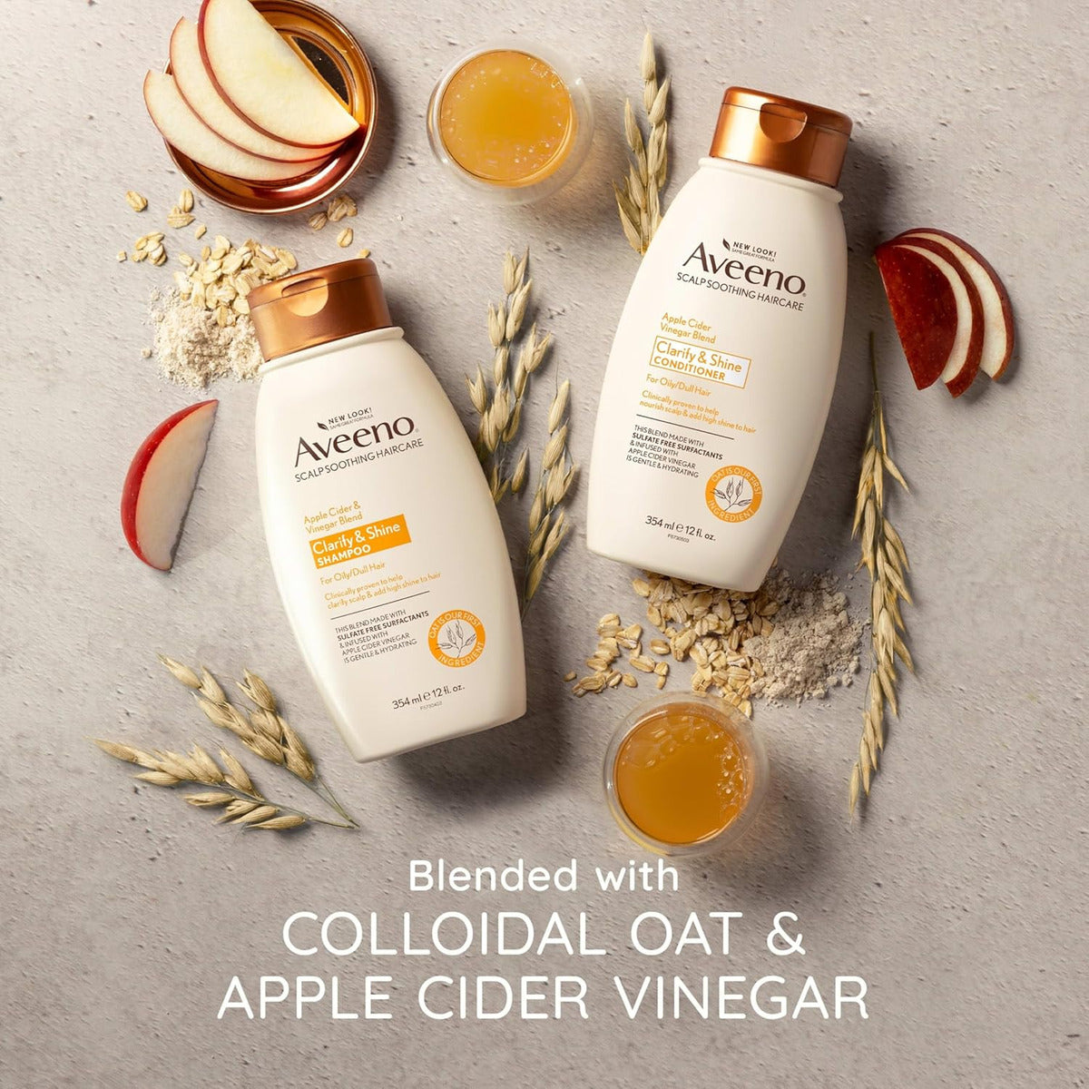 Champú Aclarante De Vinagre De Sidra De Manzana Aveeno, Me