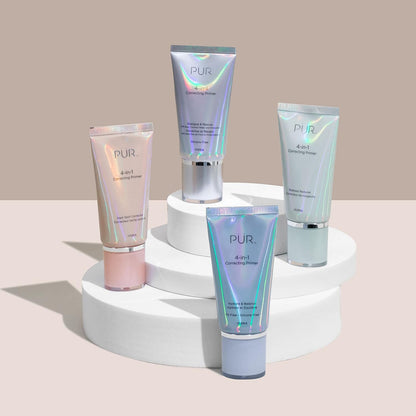 Pür Minerals Base Correctora 4 En 1, Reductor De Poros, Bas