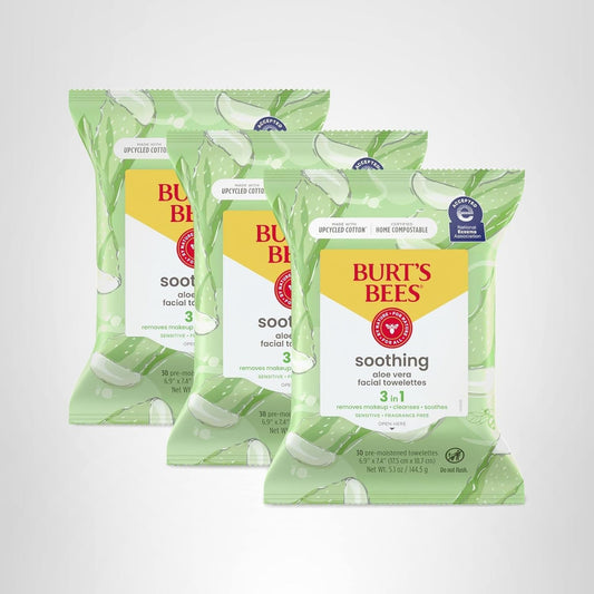 Burt's Bees Toallitas Faciales De Aloe Vera, Para Piel Sensi