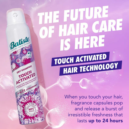 Batiste Champú Seco Activado Por Toque, Hasta 24 Horas De F
