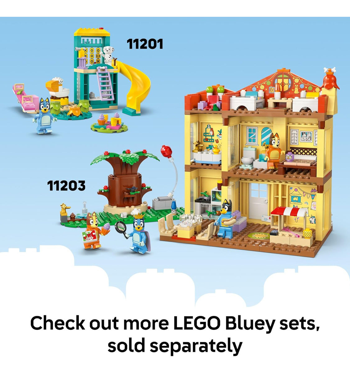 Lego Bluey: Bluey's Beach & Family Car Trip -