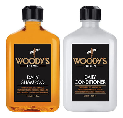 Woody's Champú Y Acondicionador Diario Para Hombres, Limpia
