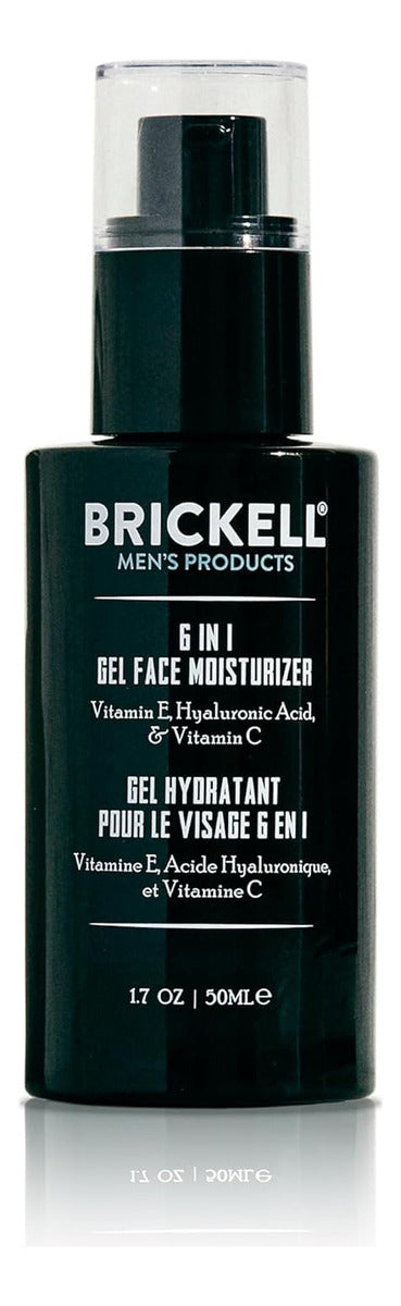 Brickell - Crema Hidratante Facial De Gel 6 En 1 Para Hombre