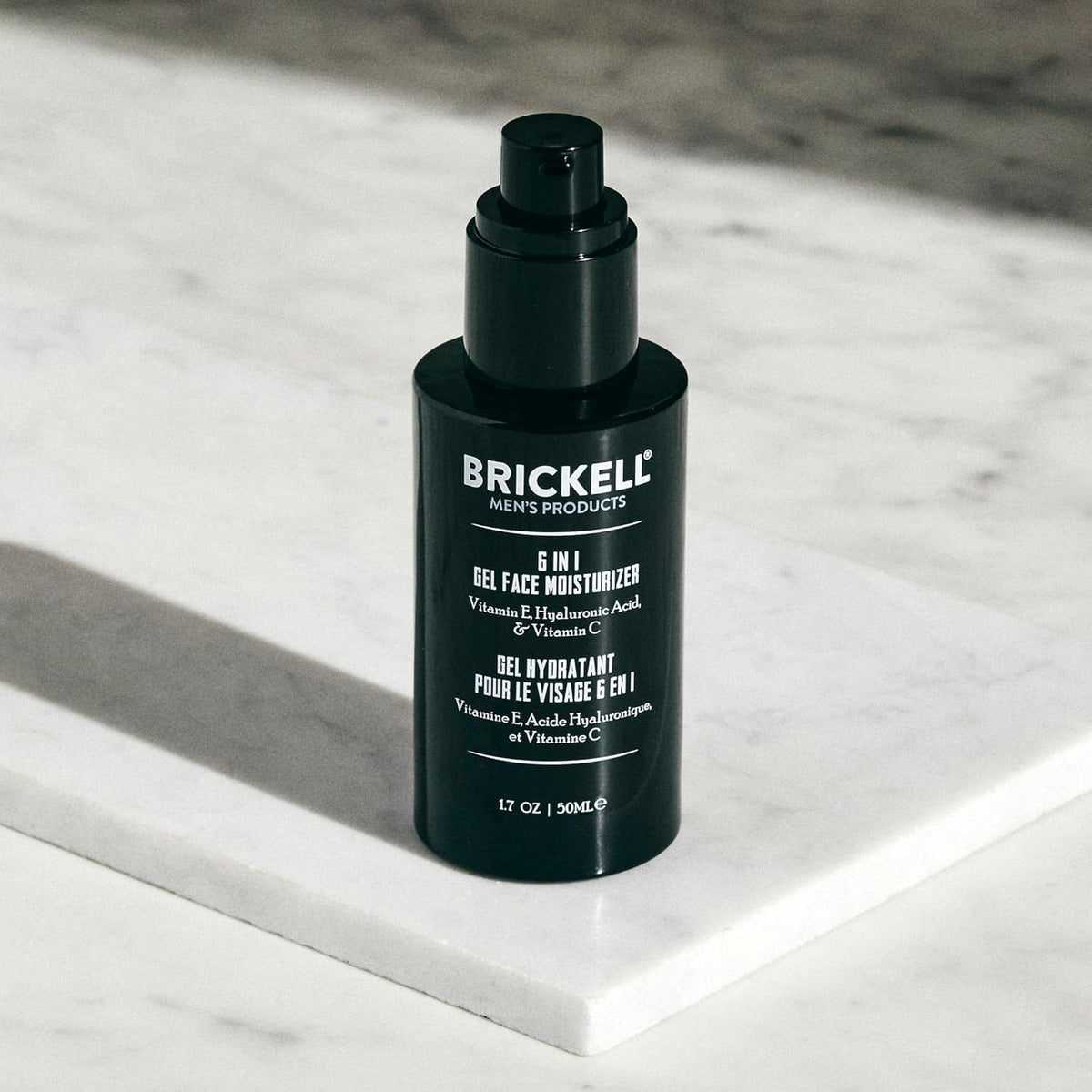 Brickell - Crema Hidratante Facial De Gel 6 En 1 Para Hombre