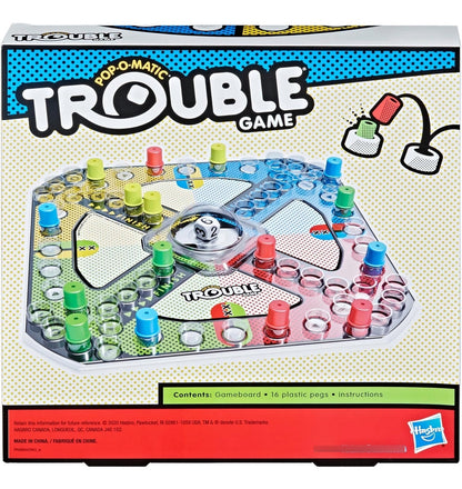 Hasbro Gaming Juego De Mesa Trouble Para Niños De 5 Años En