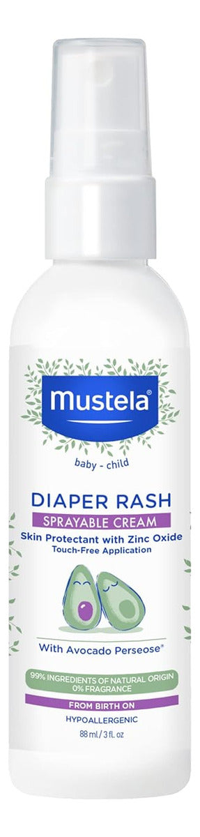 Mustela Spray De Crema Antidermatitis Para Pañales Para Bebe