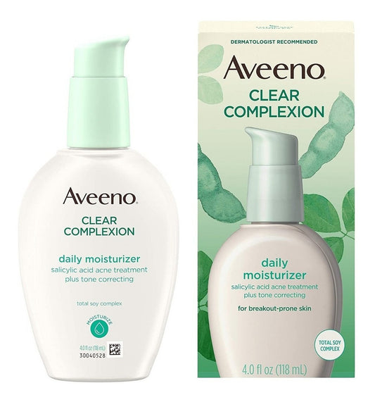 Aveeno Clear Complexion Combate Acné Facial Hidratante 118ml Todo Tipo De Piel