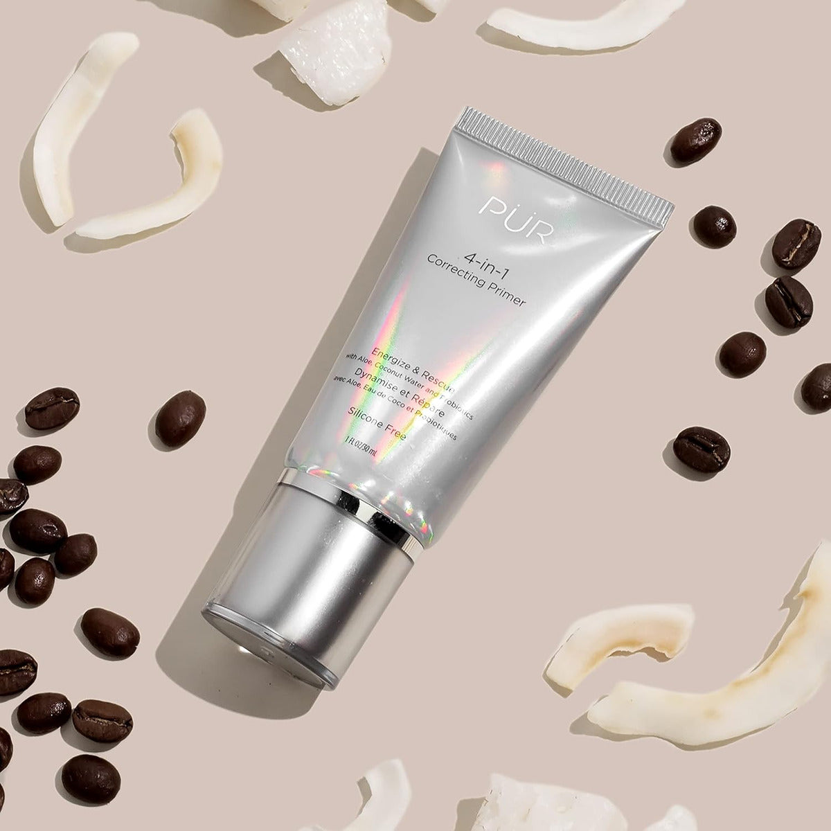 Pür Minerals Base Correctora 4 En 1, Reductor De Poros, Bas