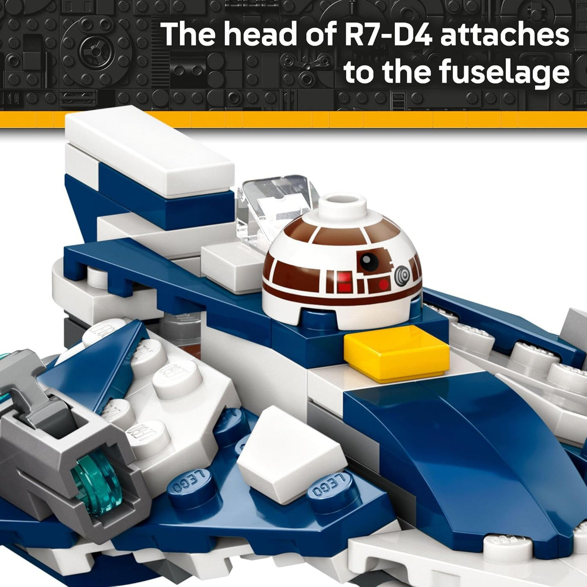 Lego Star Wars Plo Koon's Jedi Starfighter Microfighter
