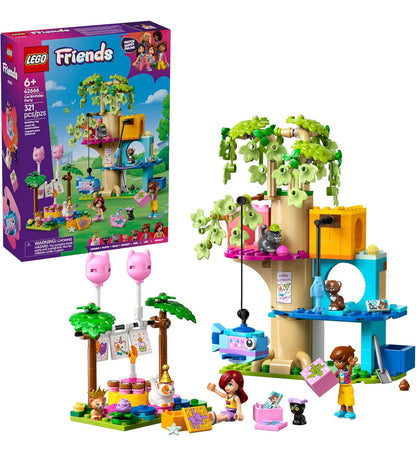 Lego Friends Cat - Juguete De Construcción De Casa De Árbol