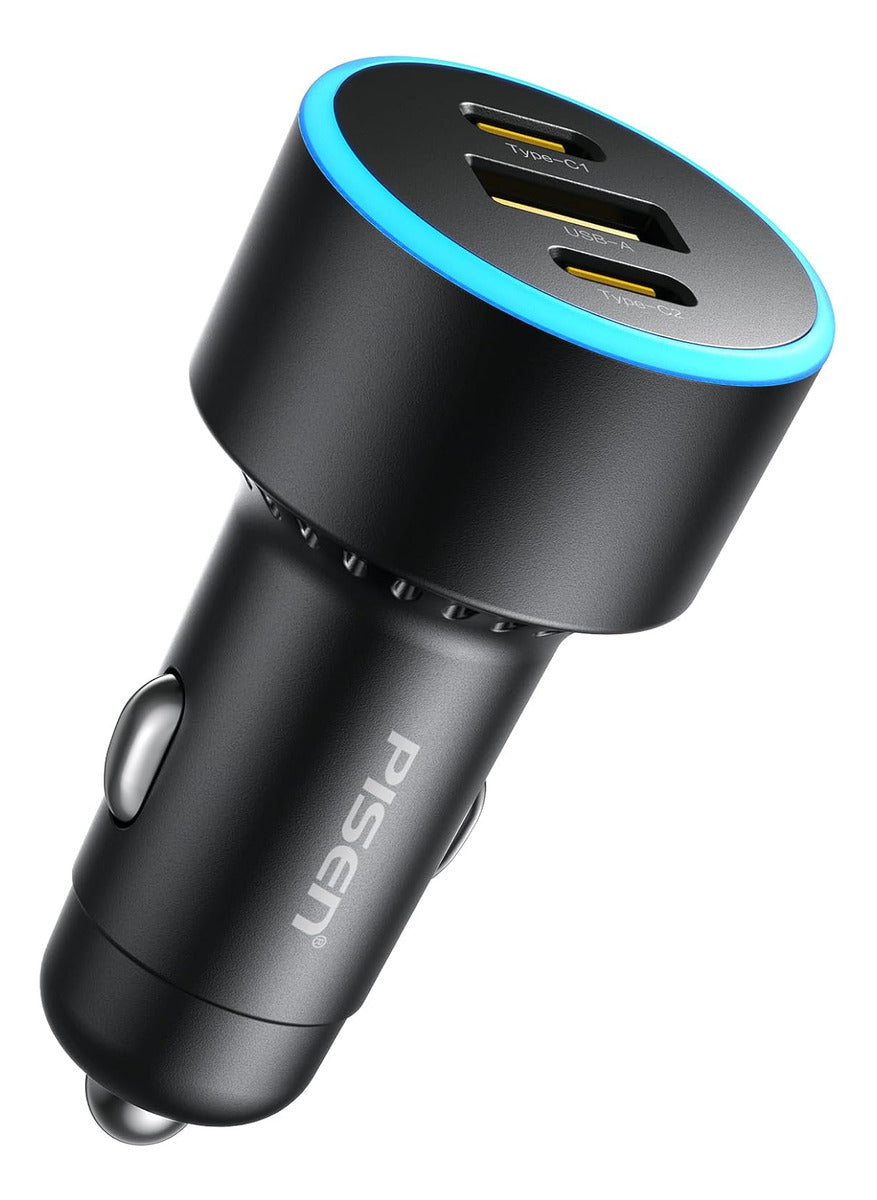 Pisen Cargador De Coche Usb C De 60 W - Adaptador De Cargado