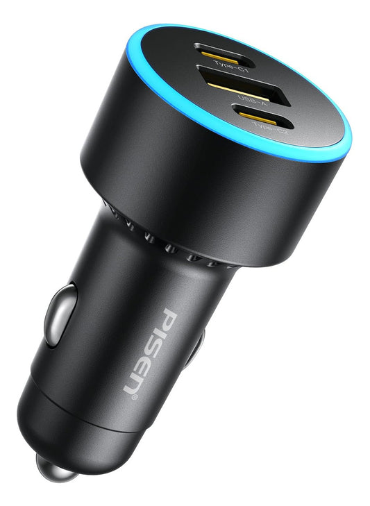 Pisen Cargador De Coche Usb C De 60 W - Adaptador De Cargado
