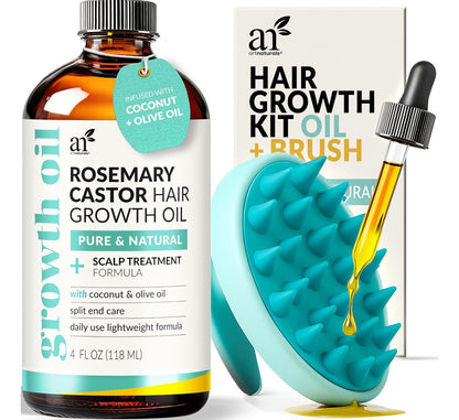 Artnaturals Aceite De Cabello Orgánico De Romero Y Ricino +