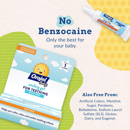 Orajel Gel De Enfriamiento Diurno Para Dentición De Bebé, Si