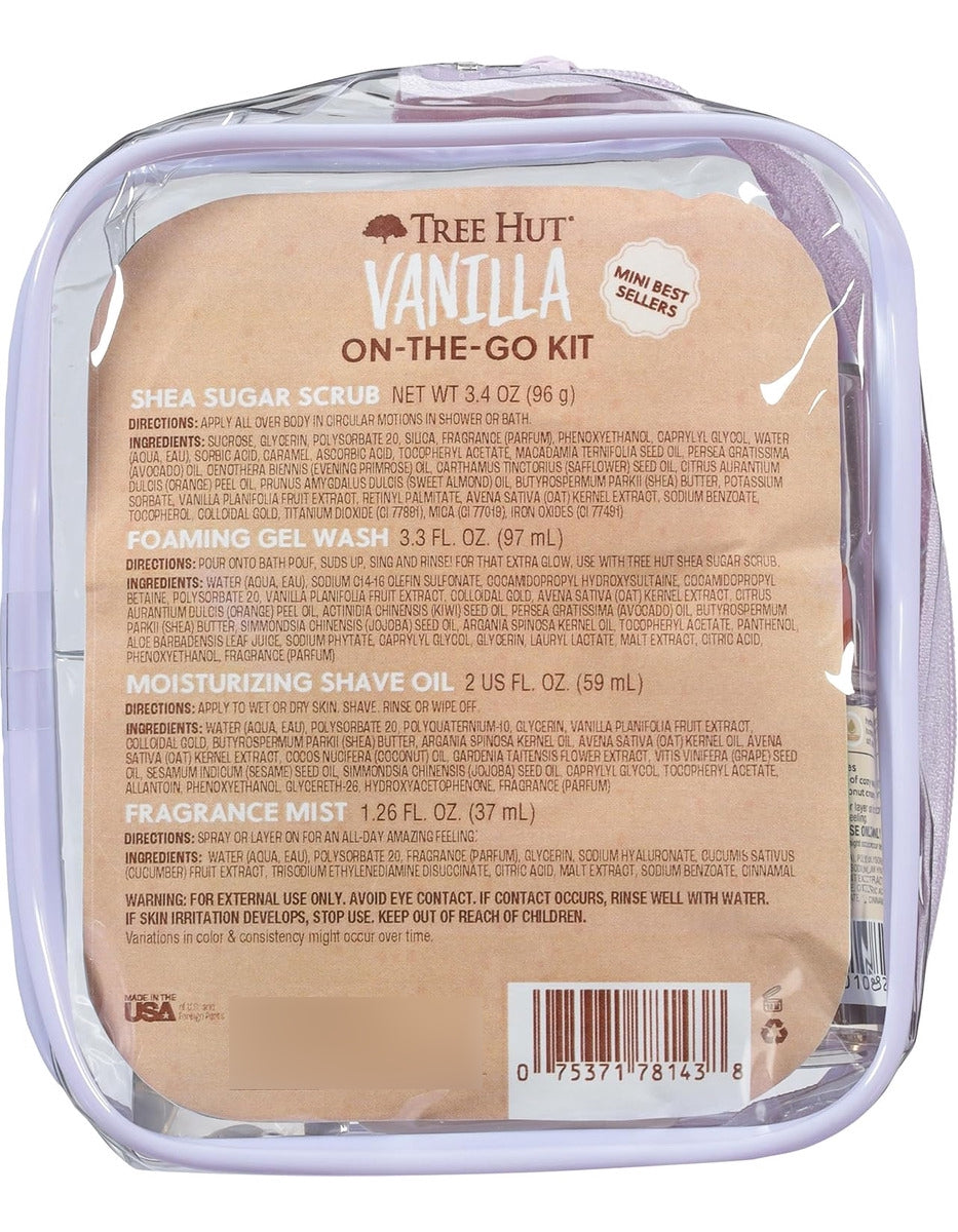 Tree Hut Mini Vanilla Everything - Set De Regalo Para Ducha,
