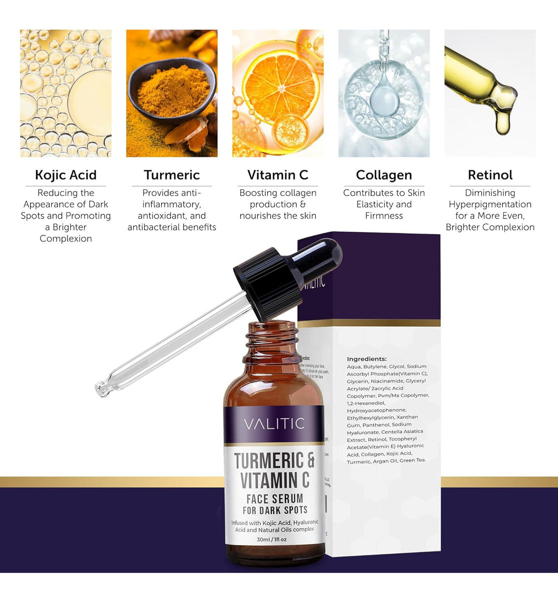 Valitic Suero De Vitamina C, Antienvejecimiento Y Removedor