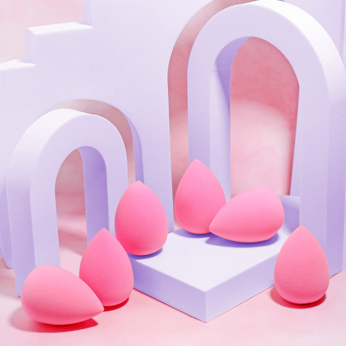 Aoa Studio Juego De 6 Esponjas De Maquillaje Sin Látex Y Alt