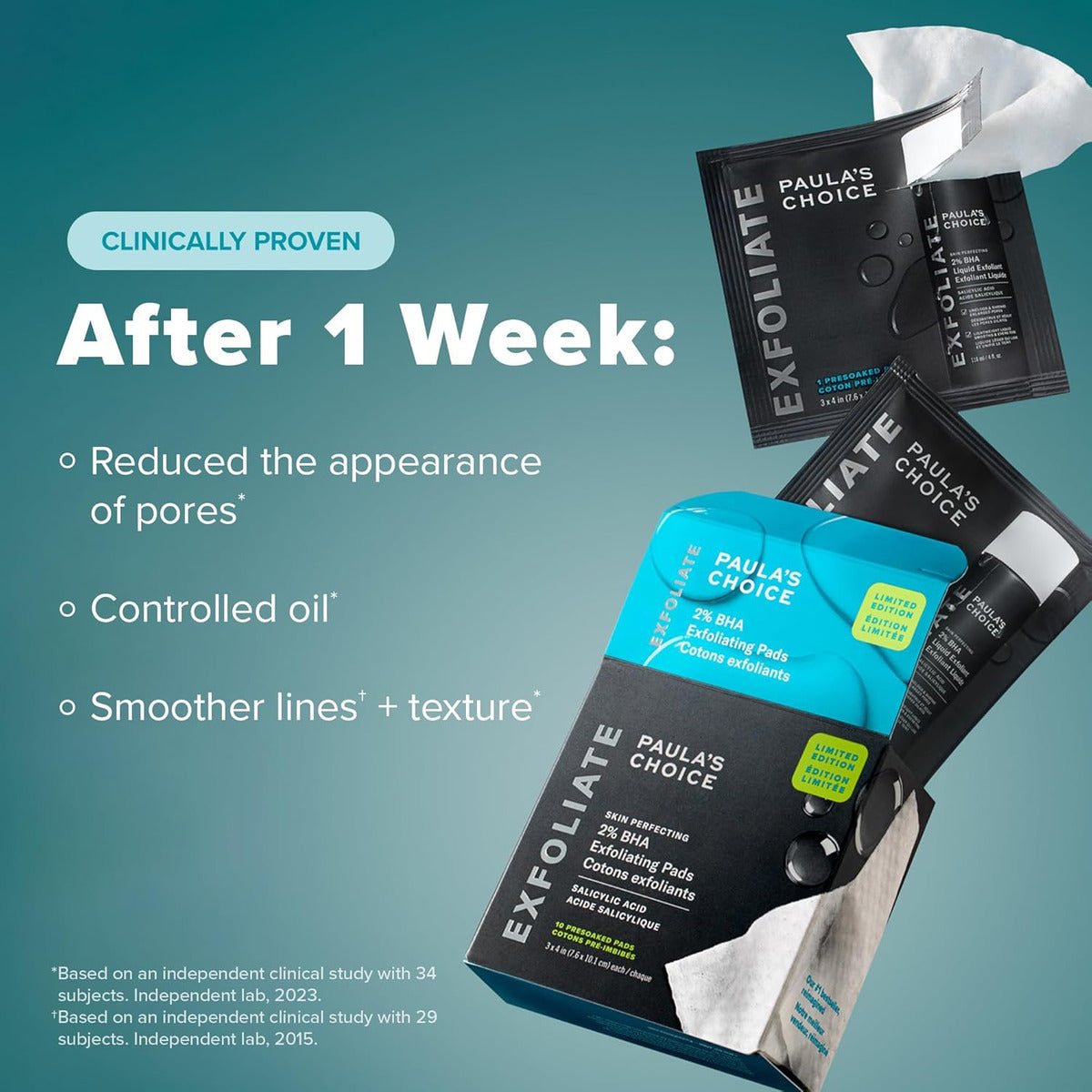 Paula's Choice Skin Perfecting - Almohadillas De Tóner Bha A
