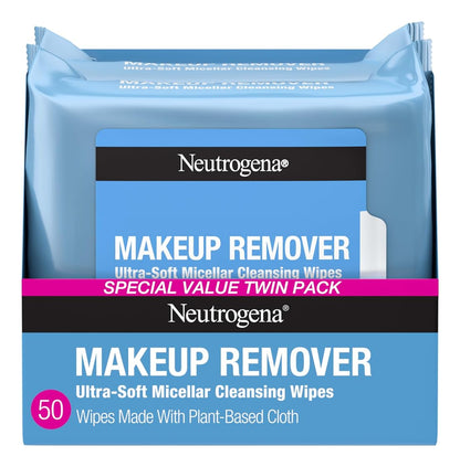 Neutrogena - Toallitas Faciales Desmaquillantes, Ultrasuaves