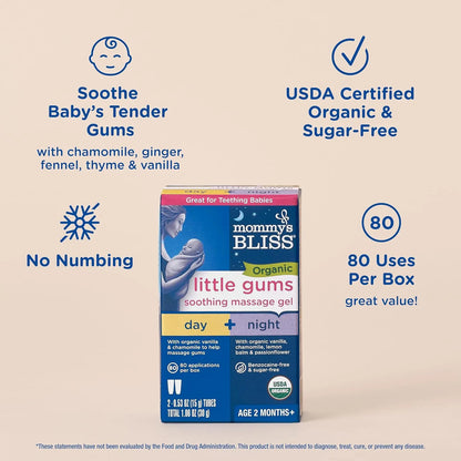 Mommy's Bliss Organic Little Gums - Gel De Masaje Calman