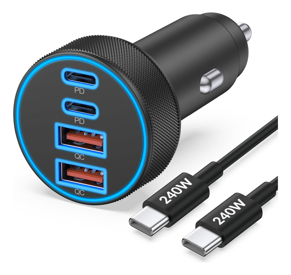 Cargador De Coche Para iPhone 17 16 15 De Carga Rápida, 90 W