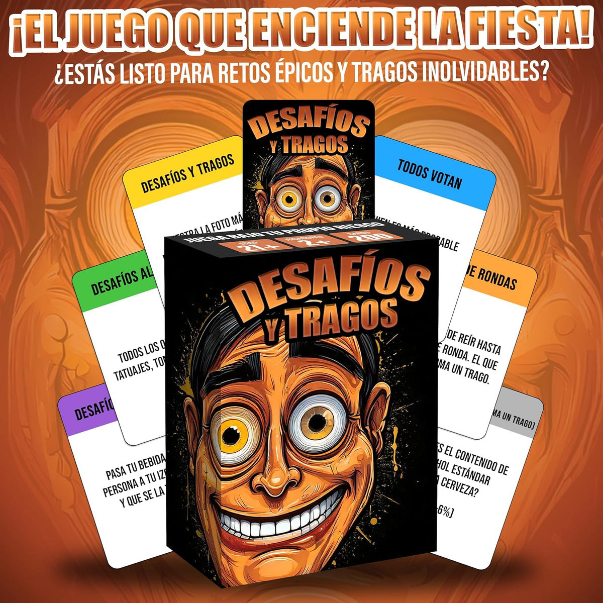 Desafíos Y Tragos  Juego De Cartas Para Adultos | Juegos De