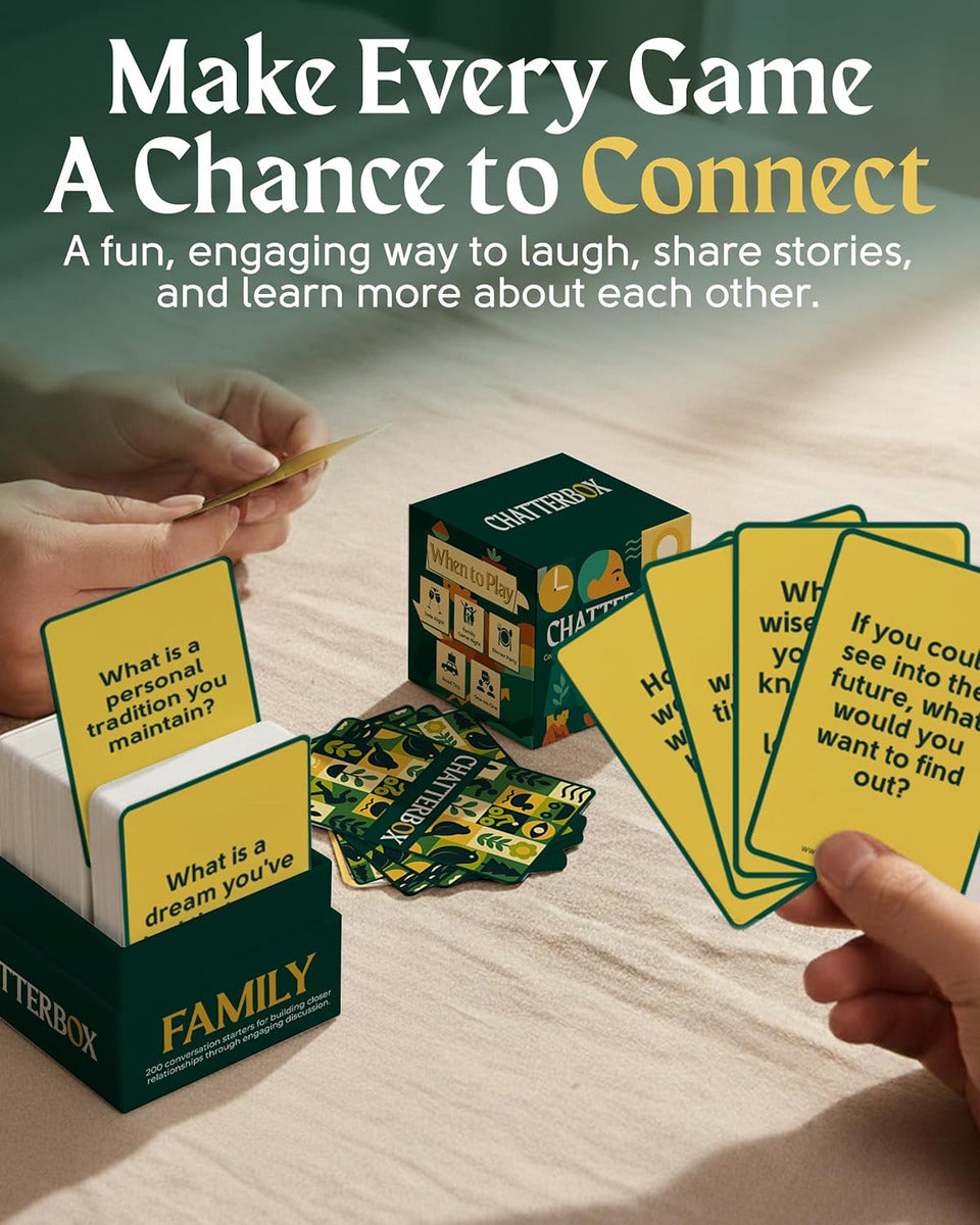 Tarjetas De Conversación Chatterbox Para Familias Y Padres,