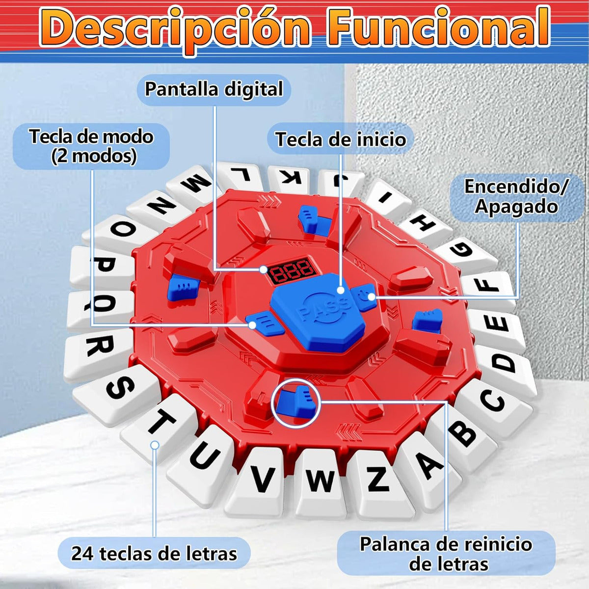 Juego De Mesa En Español Con Pantalla Digital Y 2 Modos De J