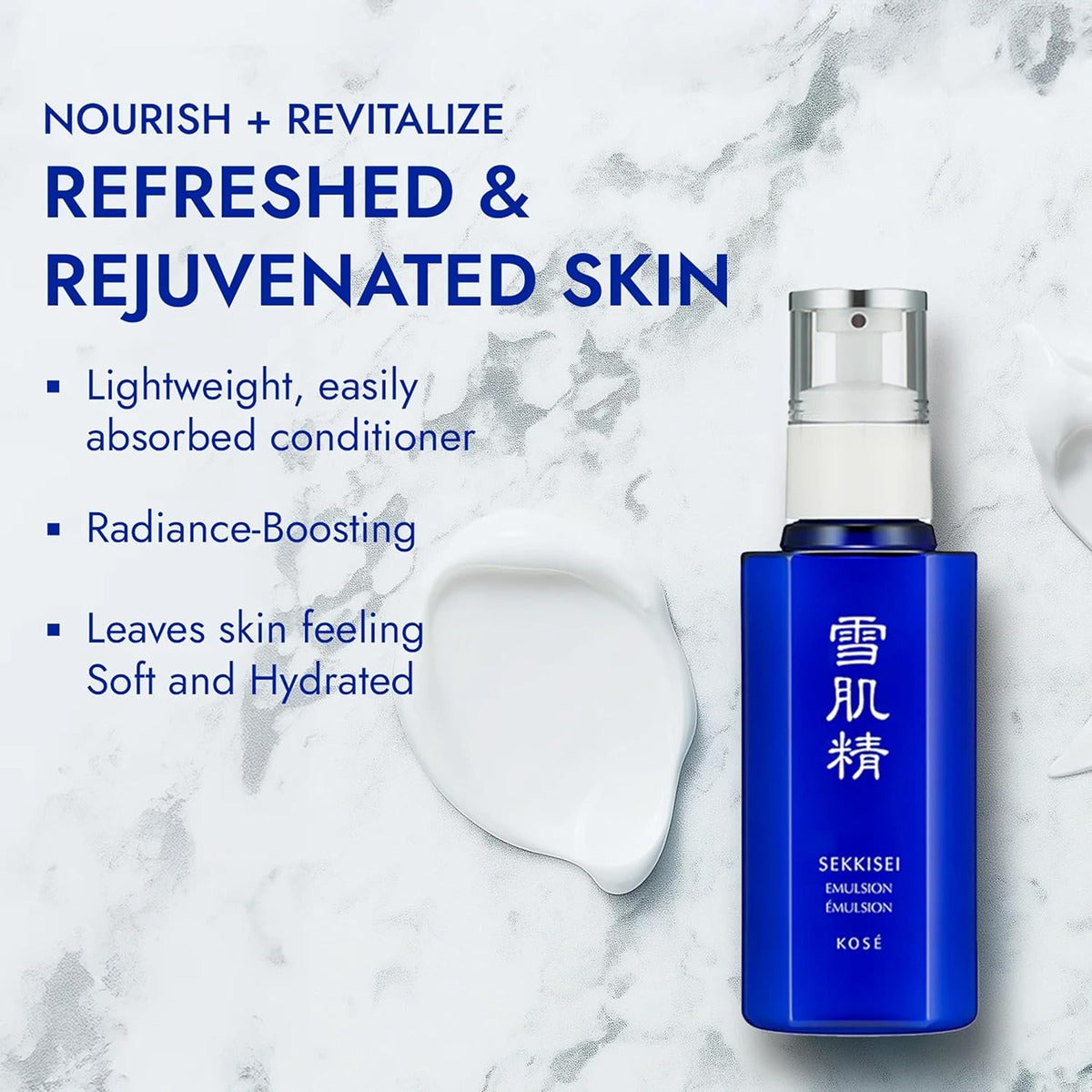 Sekkisei Emulsión, Hidratante Facial Hidratante Ligero, 4.7