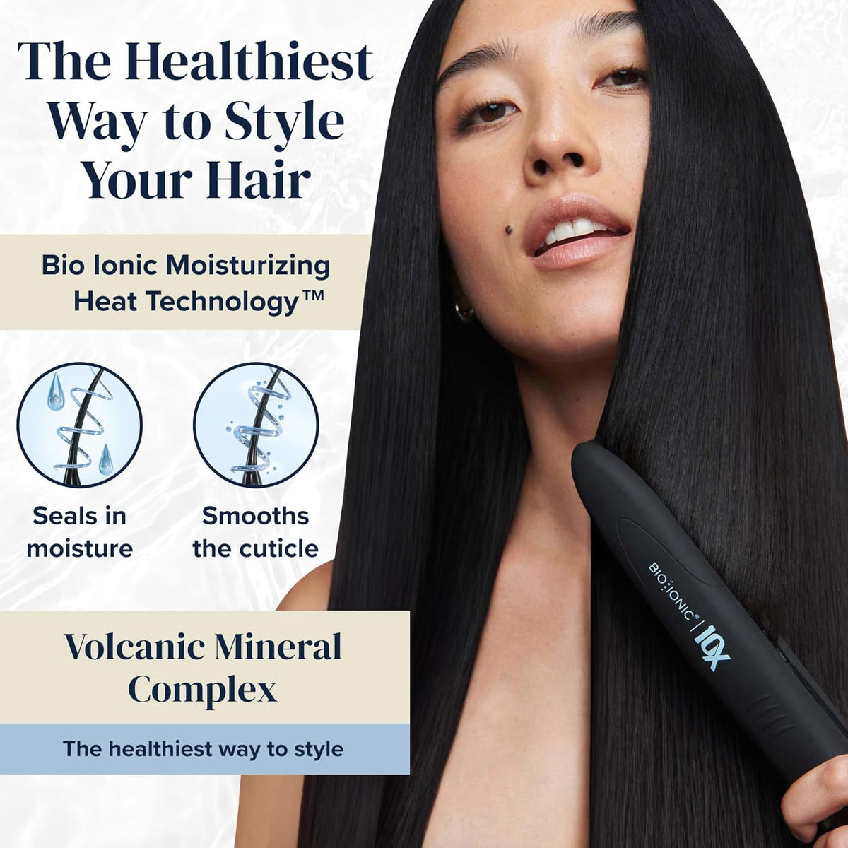10 Alisadores Profesionales Bio Ionic, 1 Pulgada
