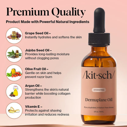 Kitsch Aceite Facial Dermaplane Con Aceite De Jojoba Y Argán