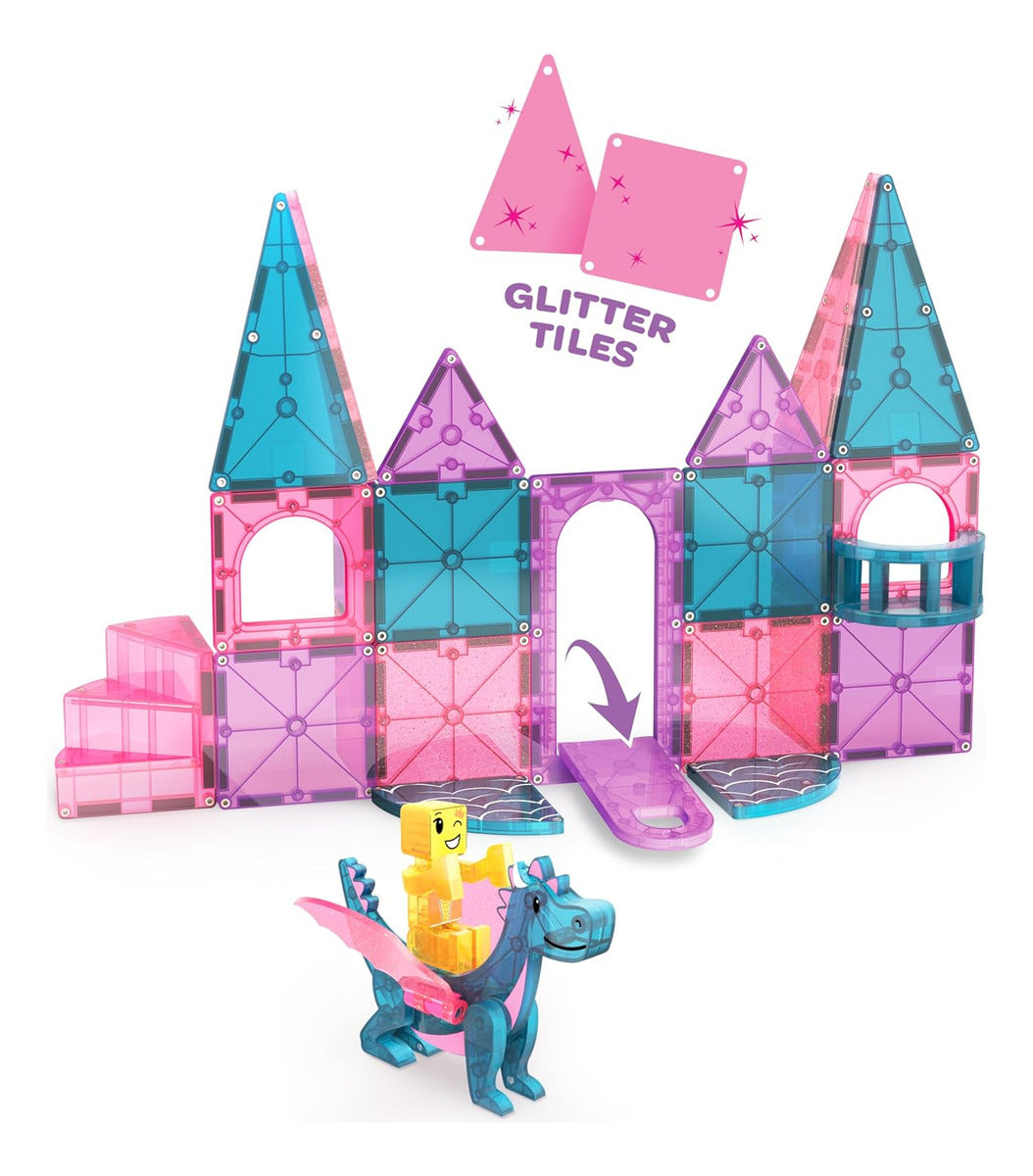 Magna-tiles Castle - Juego De Construcción Magnética