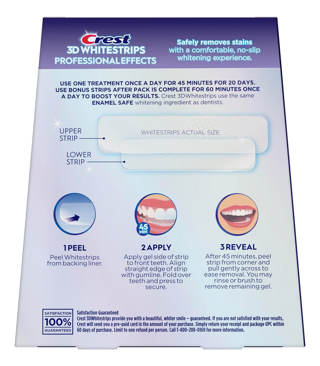Crest Whitestrips En Blanco Y Tratamientos De 3d White Luxe