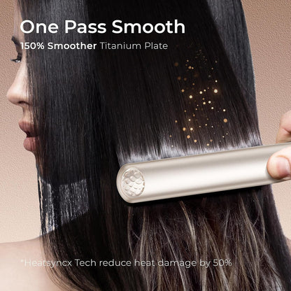 Tymo Plancha De Pelo De Titanio Para Mujer, Plancha Plana