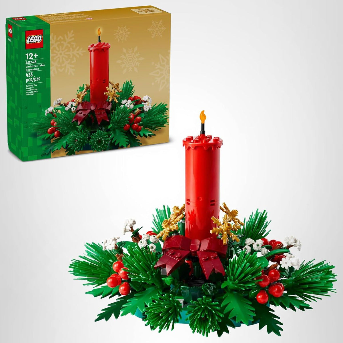 Lego Juguete De Construcción De Decoración De Mesa Navideña