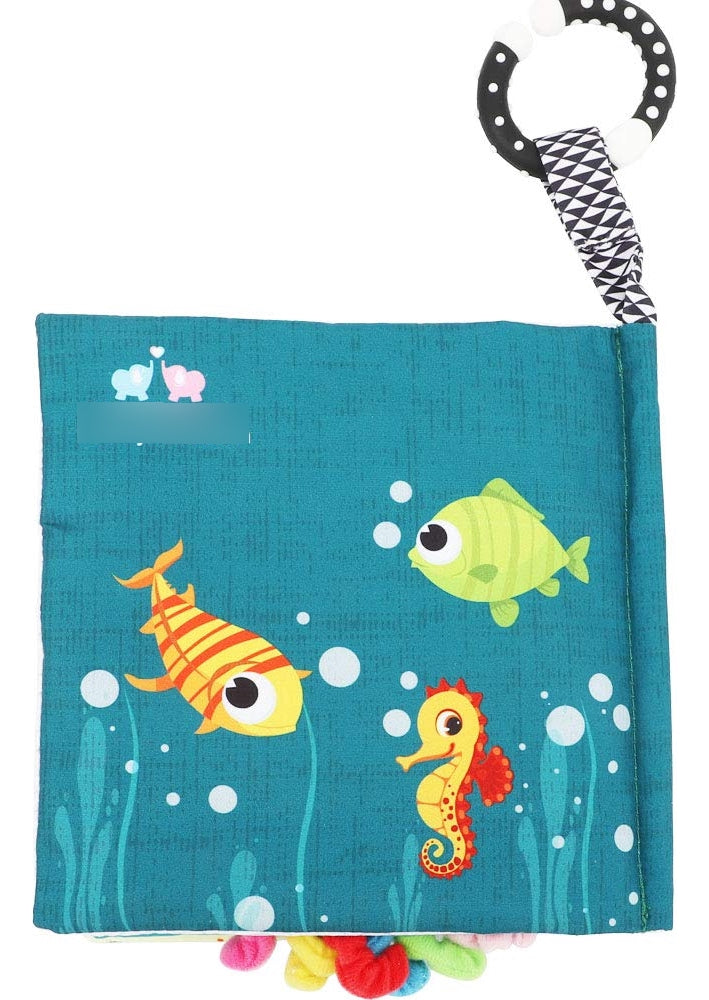 Libros De Pescado Para Bebés, Libros Arrugados De Tela Tácti