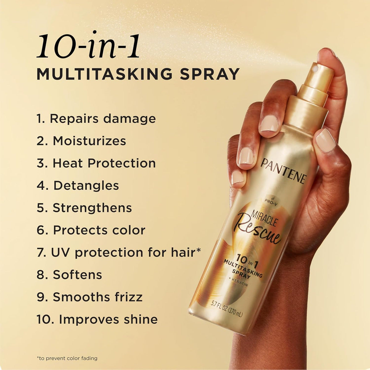 Pantene Miracle Rescue - Spray Multitarea 10 En 1, Protecció
