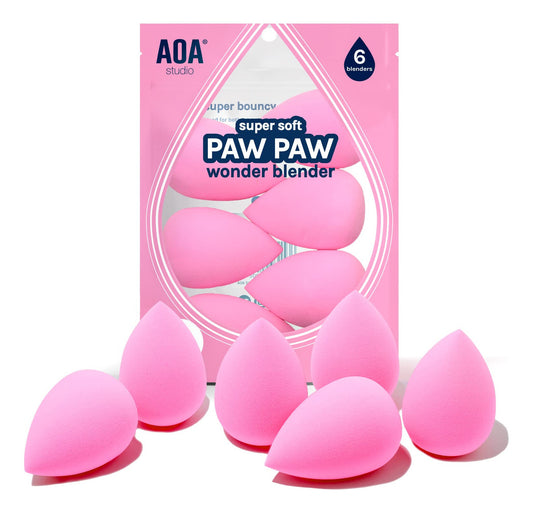 Aoa Studio Juego De 6 Esponjas De Maquillaje Sin Látex Y Alt