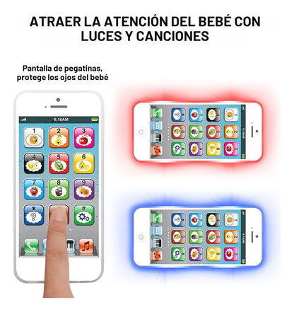 Juguete De Aprendizaje Teléfono Celular De Juego Con 8 Funci