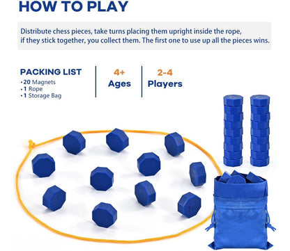 Juego De Ajedrez Magnético Con Piezas De Tamaño Completo, J