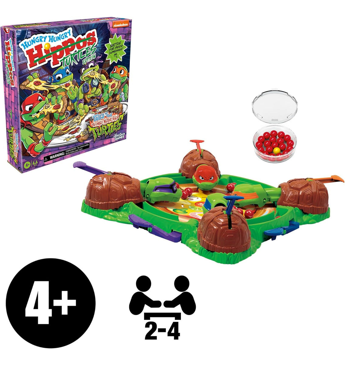 Hasbro Games Hungry Hungry Hippos: Teenage Mutant Ninja