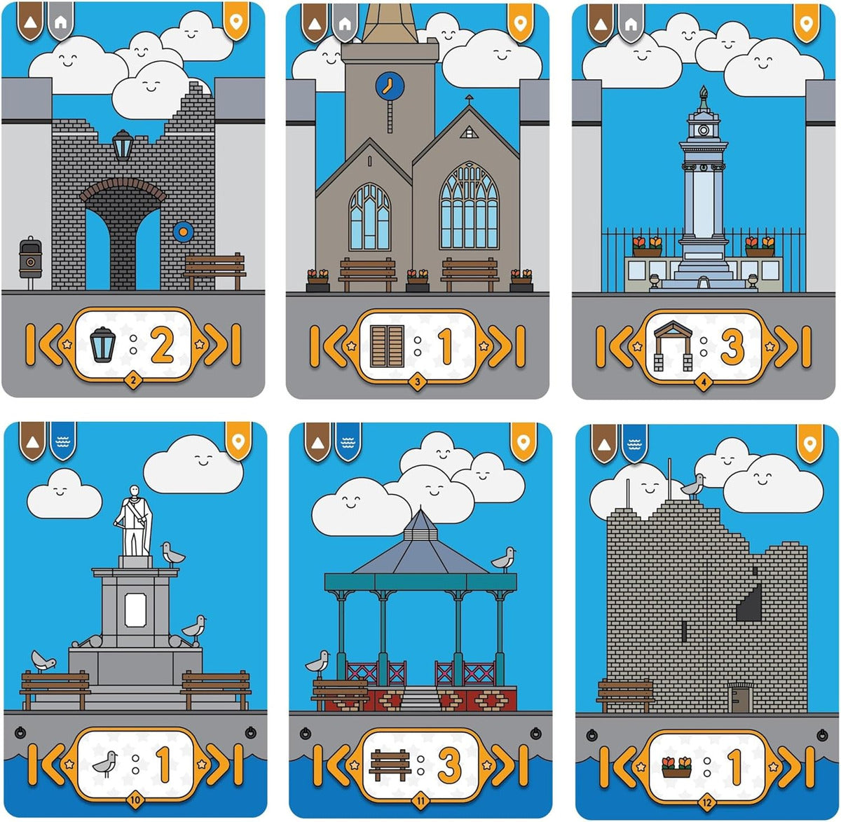 Mighty Boards: Tenby - Juego De Cartas A Juego, Dibujo De A
