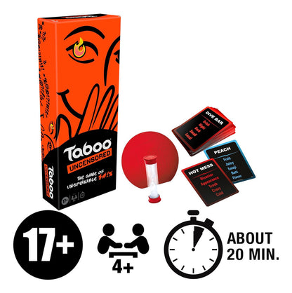 Hasbro Gaming Taboo - Juego De Mesa Sin Censura Solo Para Ad