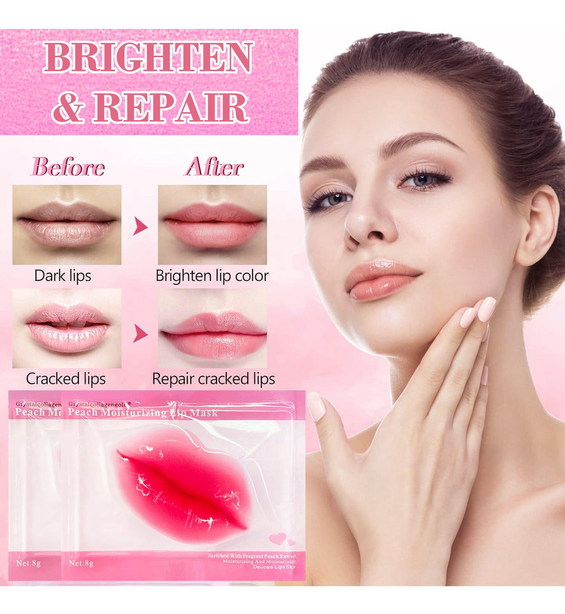 30 Pares De Máscaras De Labios Y Máscara De Ojos, Parches De