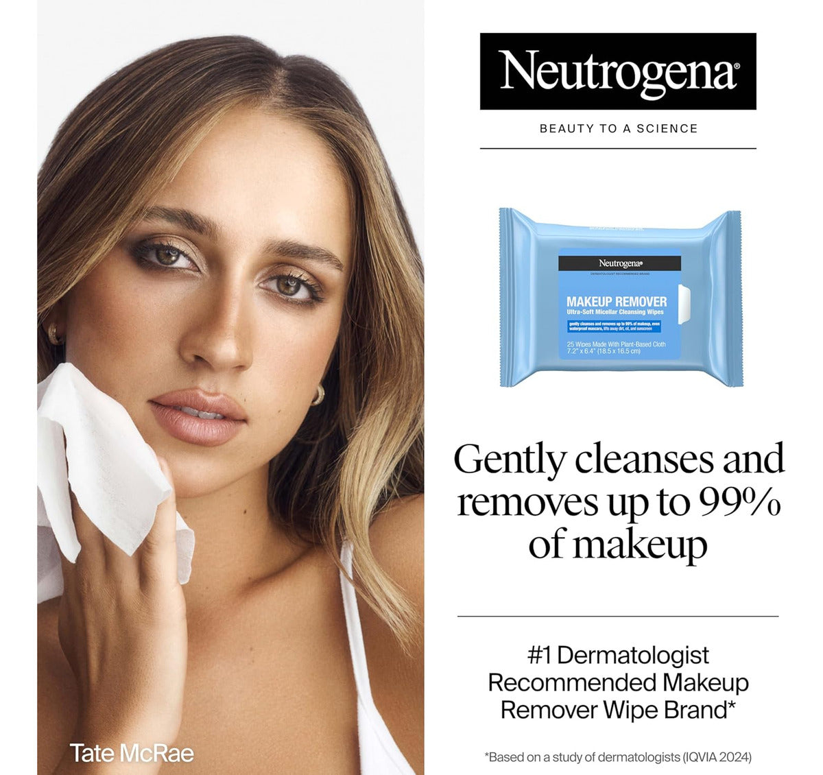 Neutrogena - Toallitas Faciales Desmaquillantes, Ultrasuaves