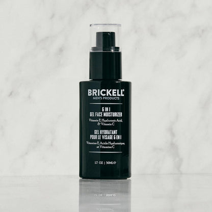 Brickell - Crema Hidratante Facial De Gel 6 En 1 Para Hombre