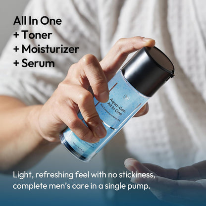 Aqua-gen All In One - Hidratante Facial Para Hombre, Crema