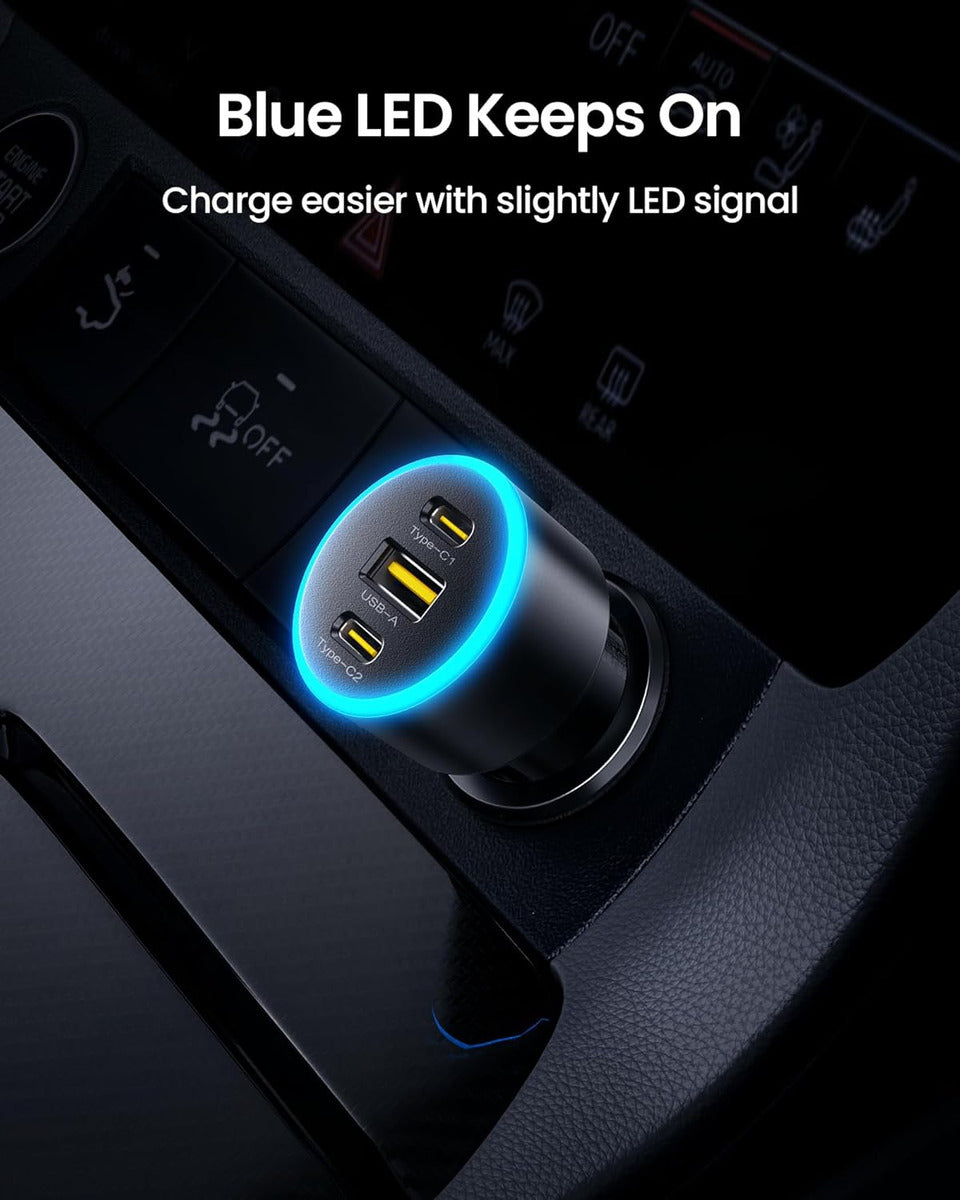Pisen Cargador De Coche Usb C De 60 W - Adaptador De Cargado