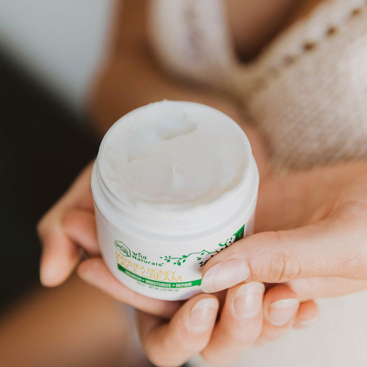 Wild Naturals Crema Facial De Miel De Manuka Para Piel Seca,