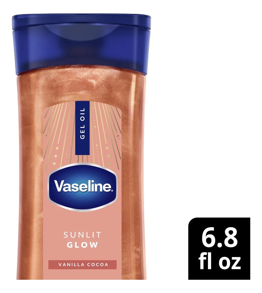 Vaseline Aceite Corporal Brillante Vanilla Cocoa Sunlit Glow Cacao